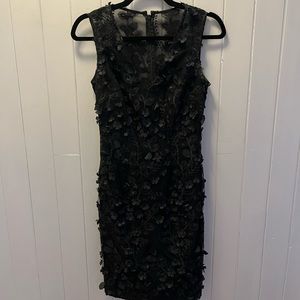 WHBM Floral Black Dress